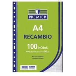 Recambio A4 100 Hojas 90 GRM