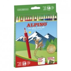 Estuche 18 Lápices colores Alpino
