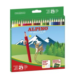 Estuche 24 Lápices colores Alpino