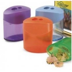 Sacapuntas plastico 2 usos C/ Deposito F