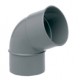 Codo 87º PVC 110 Diametro Hembra  - Macho